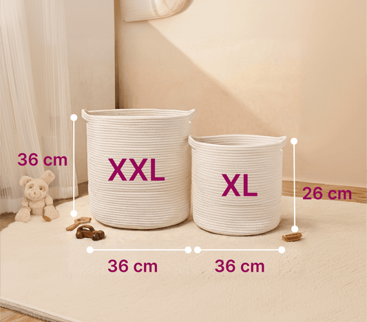 Yumak Bebek® İsimli Renkli Örgü Oyuncak Sepeti