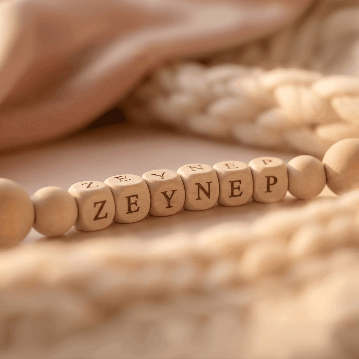 Yumak Bebek® İsimli Ahşap Emzik Zinciri