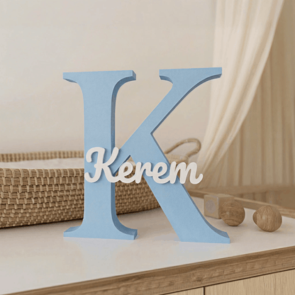 3D Baskı İsimli Dekoratif Harf