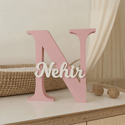 3D Baskı İsimli Dekoratif Harf