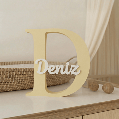 3D Baskı İsimli Dekoratif Harf